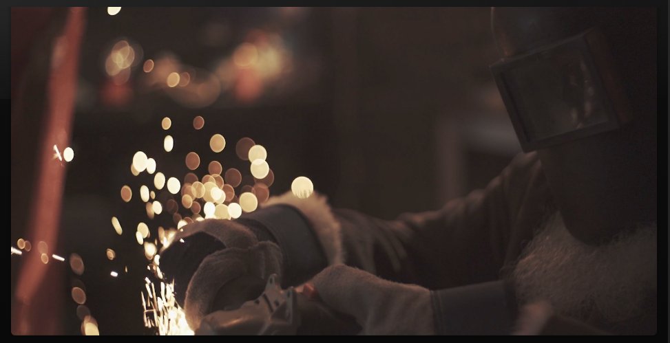 Welding sparks production still